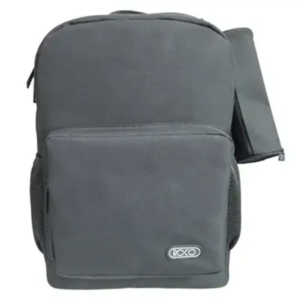 Roco Bag Backpack With Pencil Case 17 inch Grey - view 1
