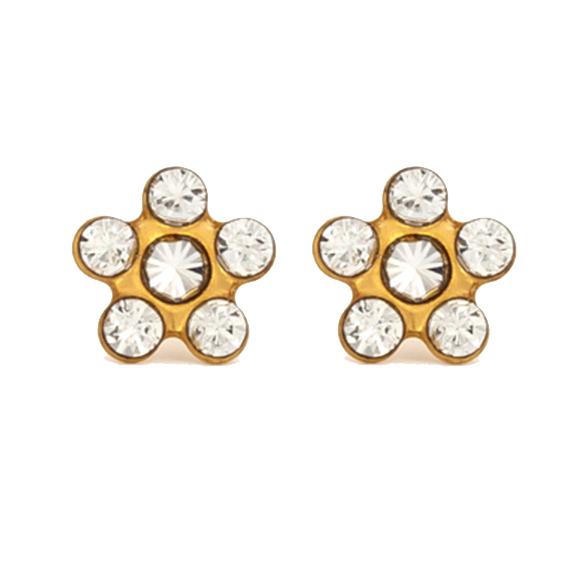Studex Daisy April Crystal Gold Plated- Ear Piercing Kit