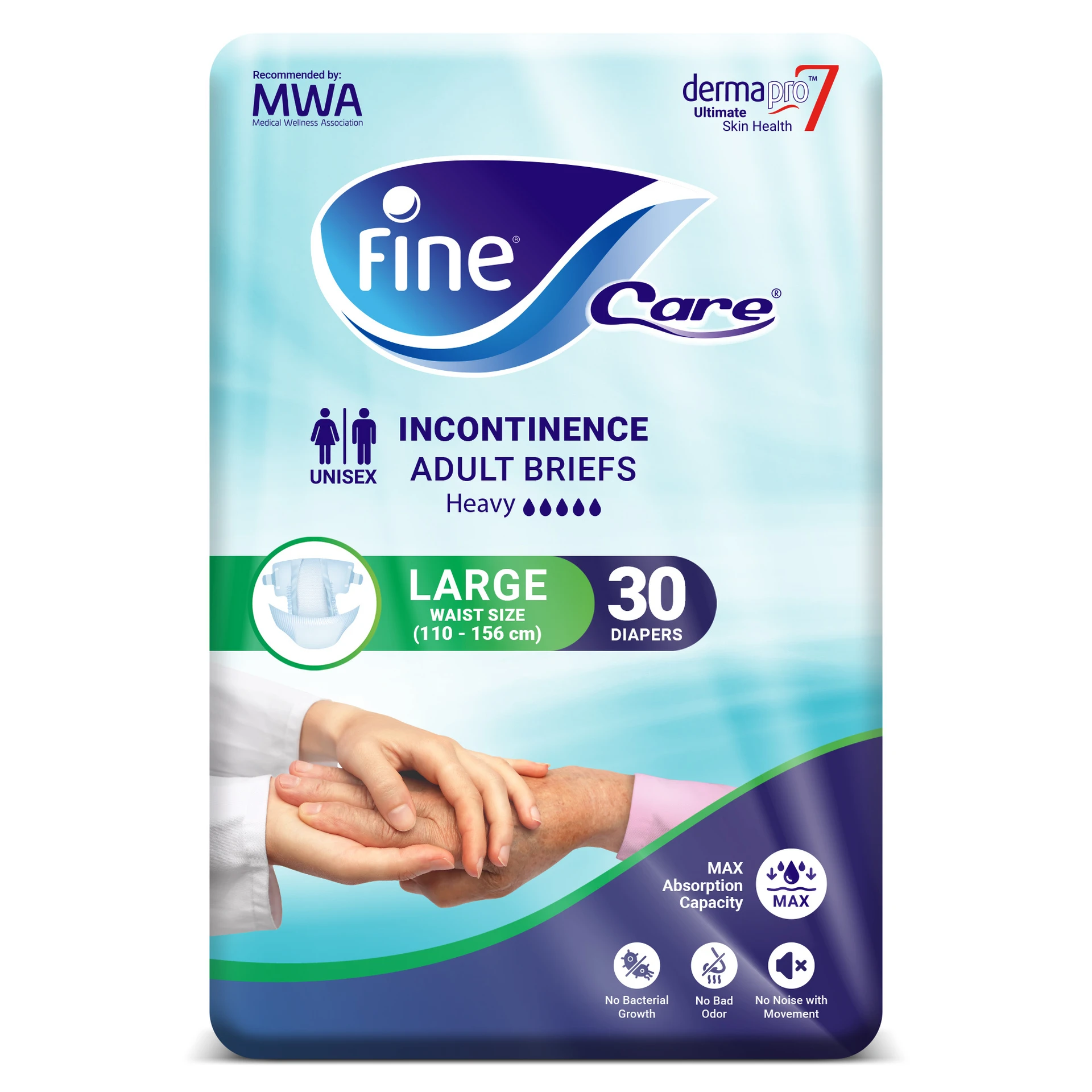 Fine Care DiapersIncontinence Adult Large  30 Diapers 