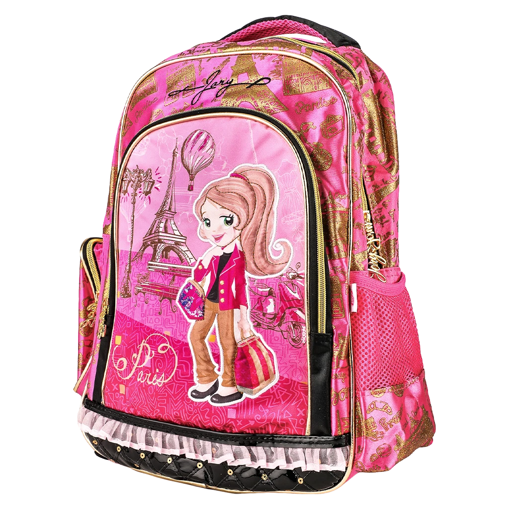 Jory Paris School Bag With Pencil Case and Lunch bag  13 inch