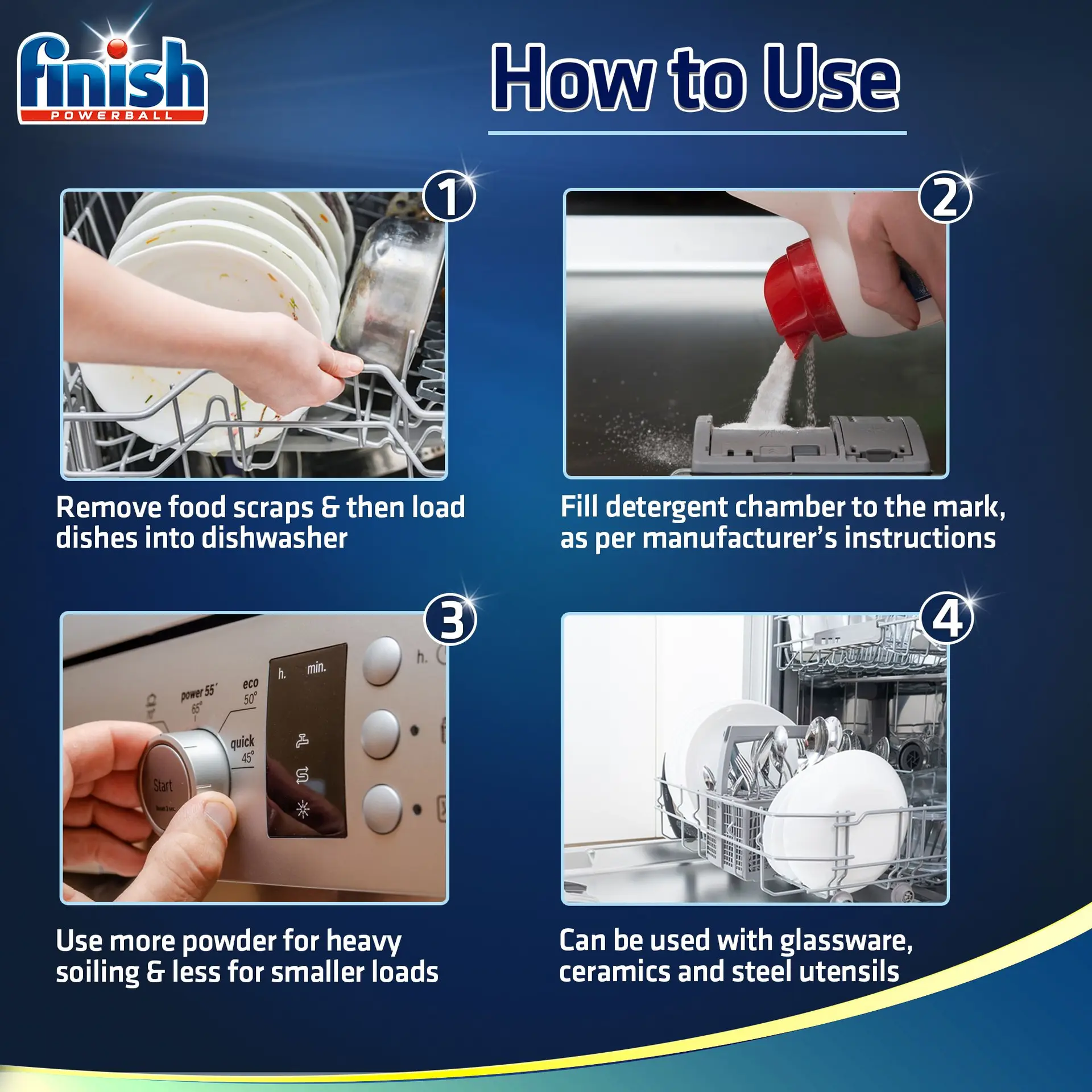Finish Dishwasher Powder With Presoaking Action 2.5 kg - view 5