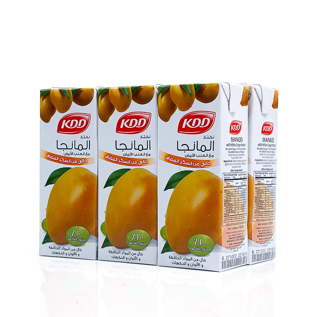 Kdd Nectar Mango and white Grape no added sugar 6 pcs 180 ml - view 1