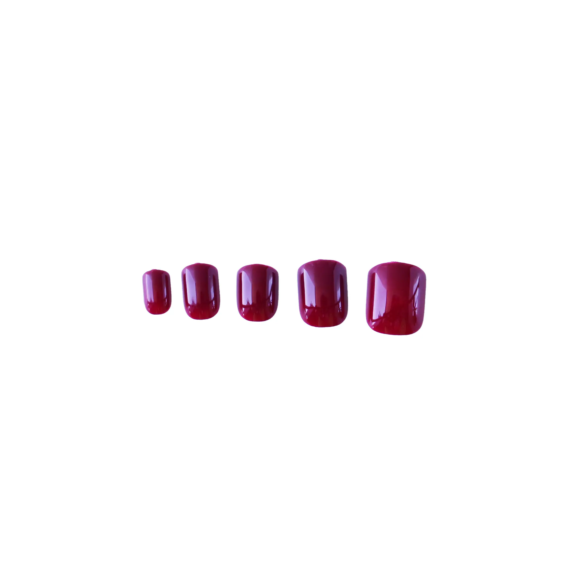 Jazly Press on Nails Burgundy Square - view 3