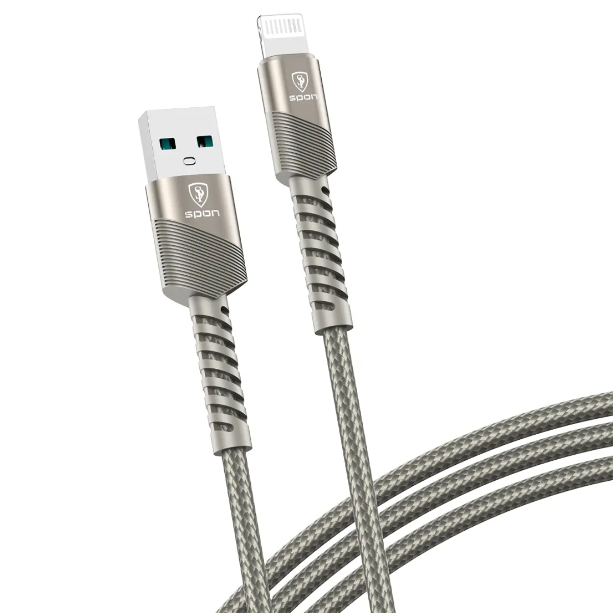 Spon Titanium Fabric Cable USB to Type C 2m - view 5