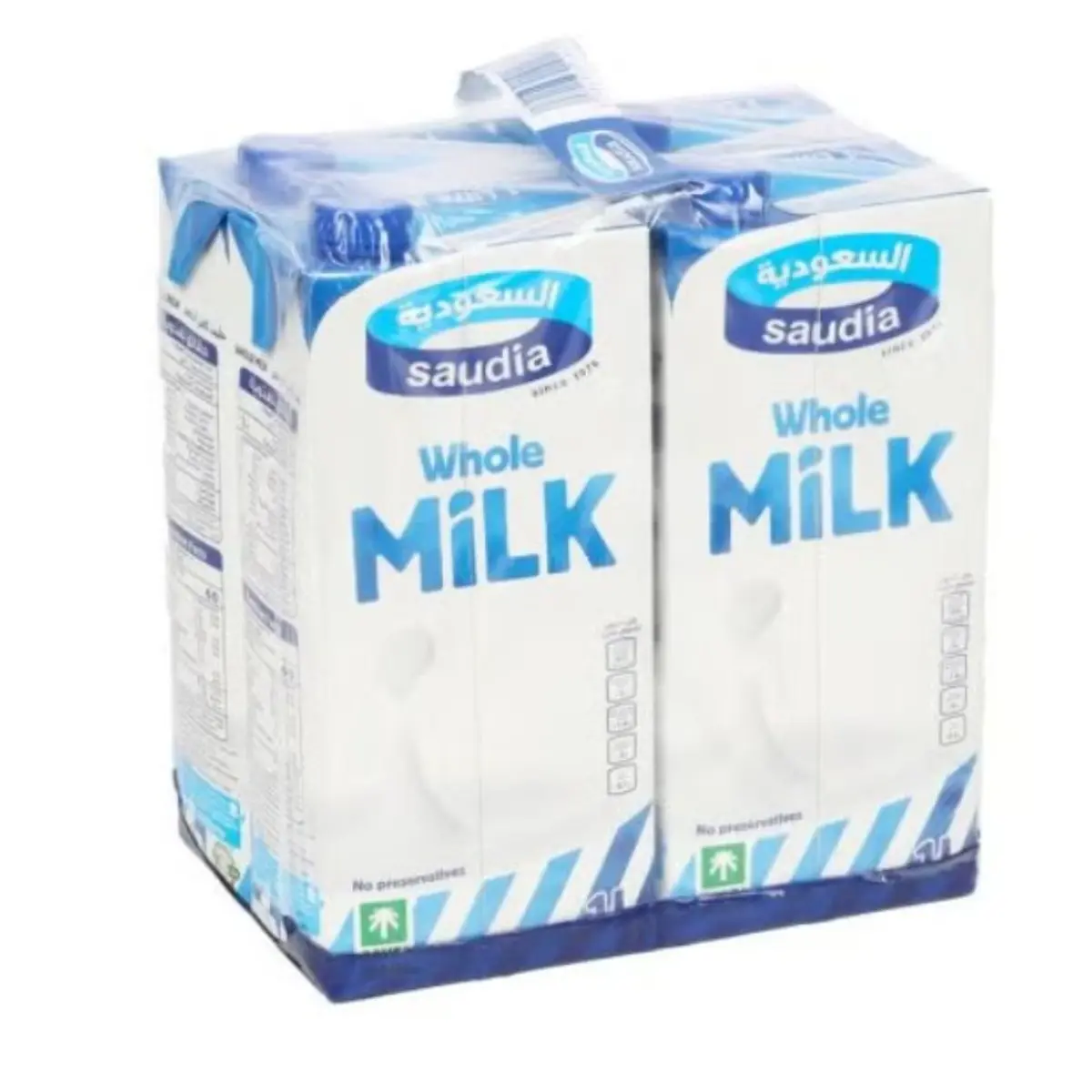 Saudia Whole Milk 4pcs 1 L  - view 1