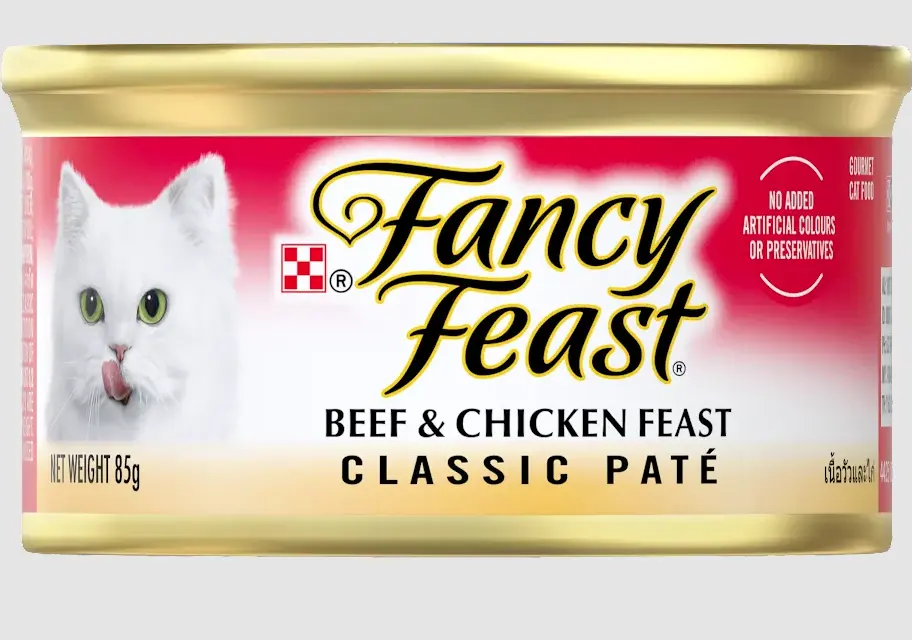 Buy Purina Fancy Feast Cat Food Classic Pate Beef Chicken 85 Gm Ninja Bahrain