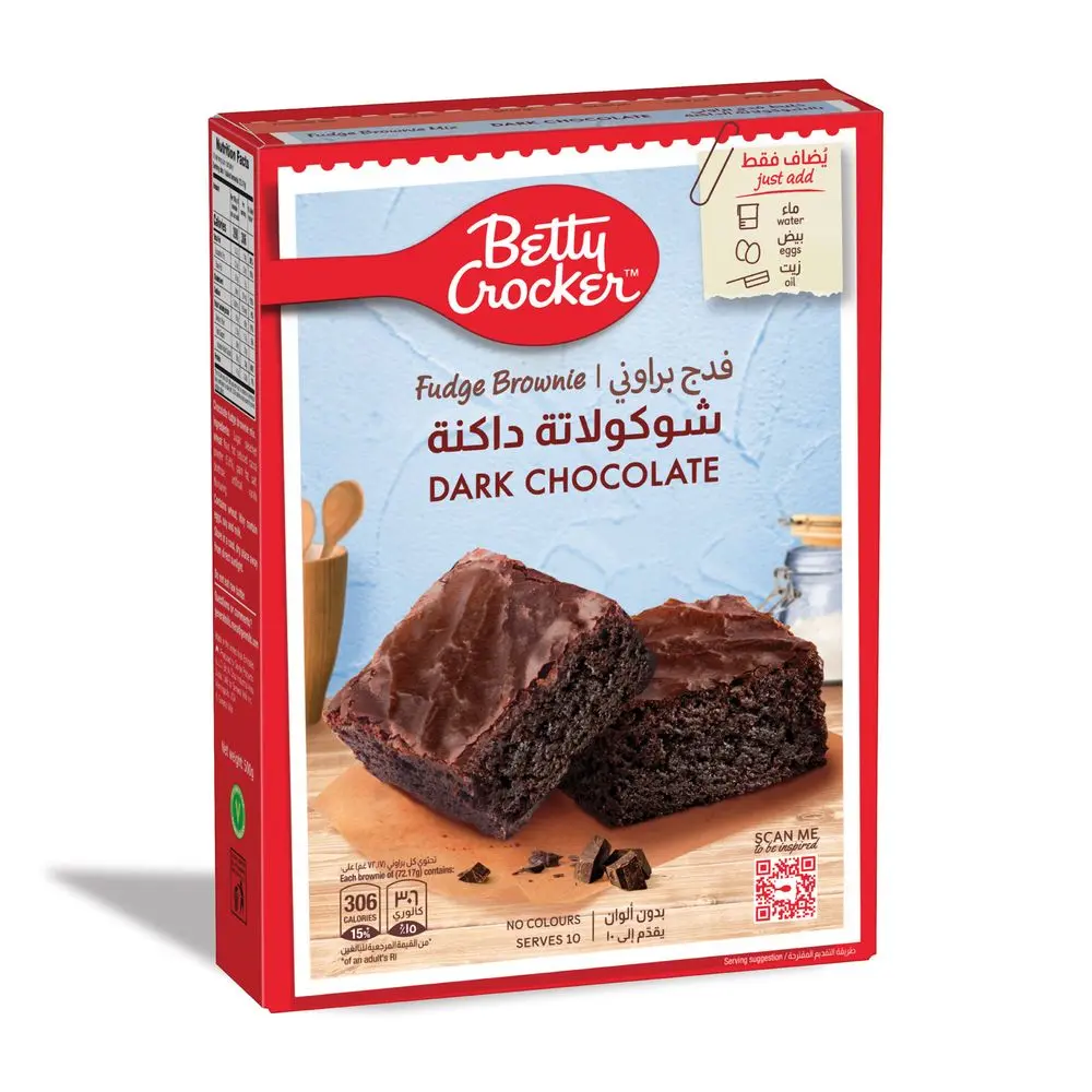 Betty Crocker Dark Chocolate Fudge Brownie Mix 500 gm - view 3