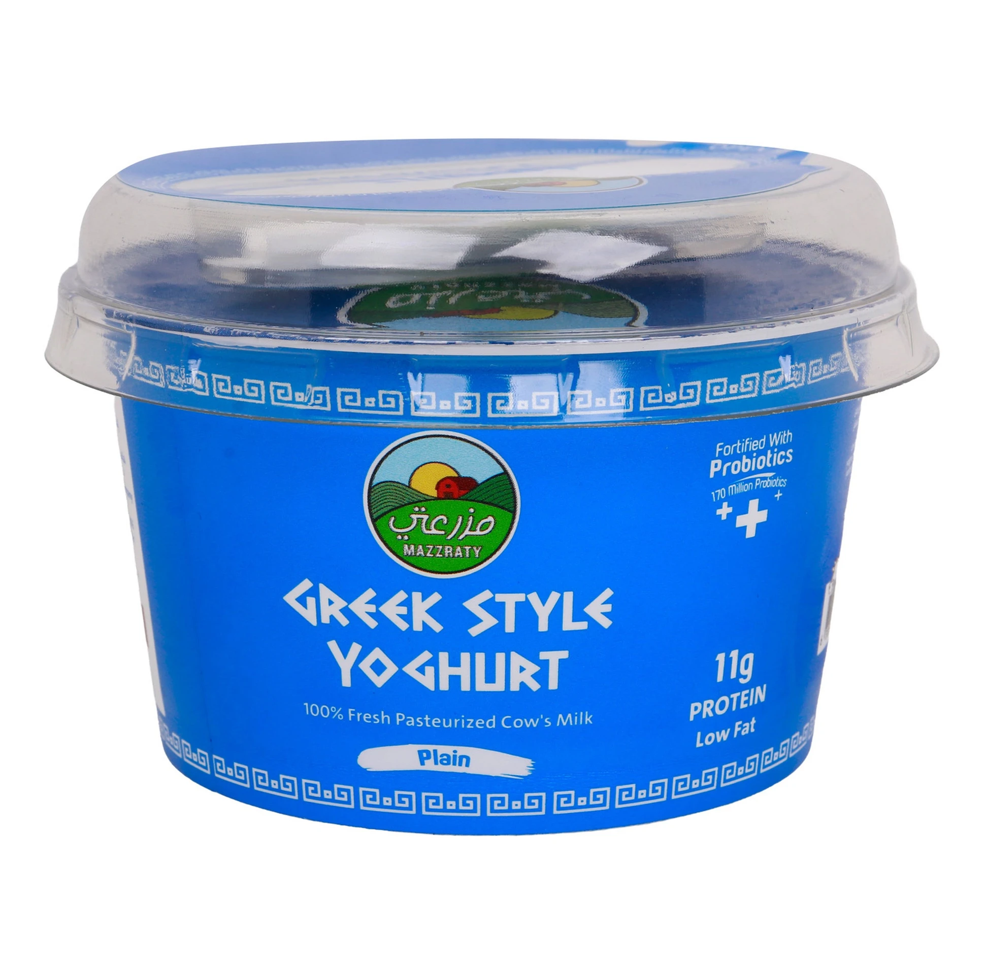 Mazzraty Greek Style Plain Yogurt 170 gm