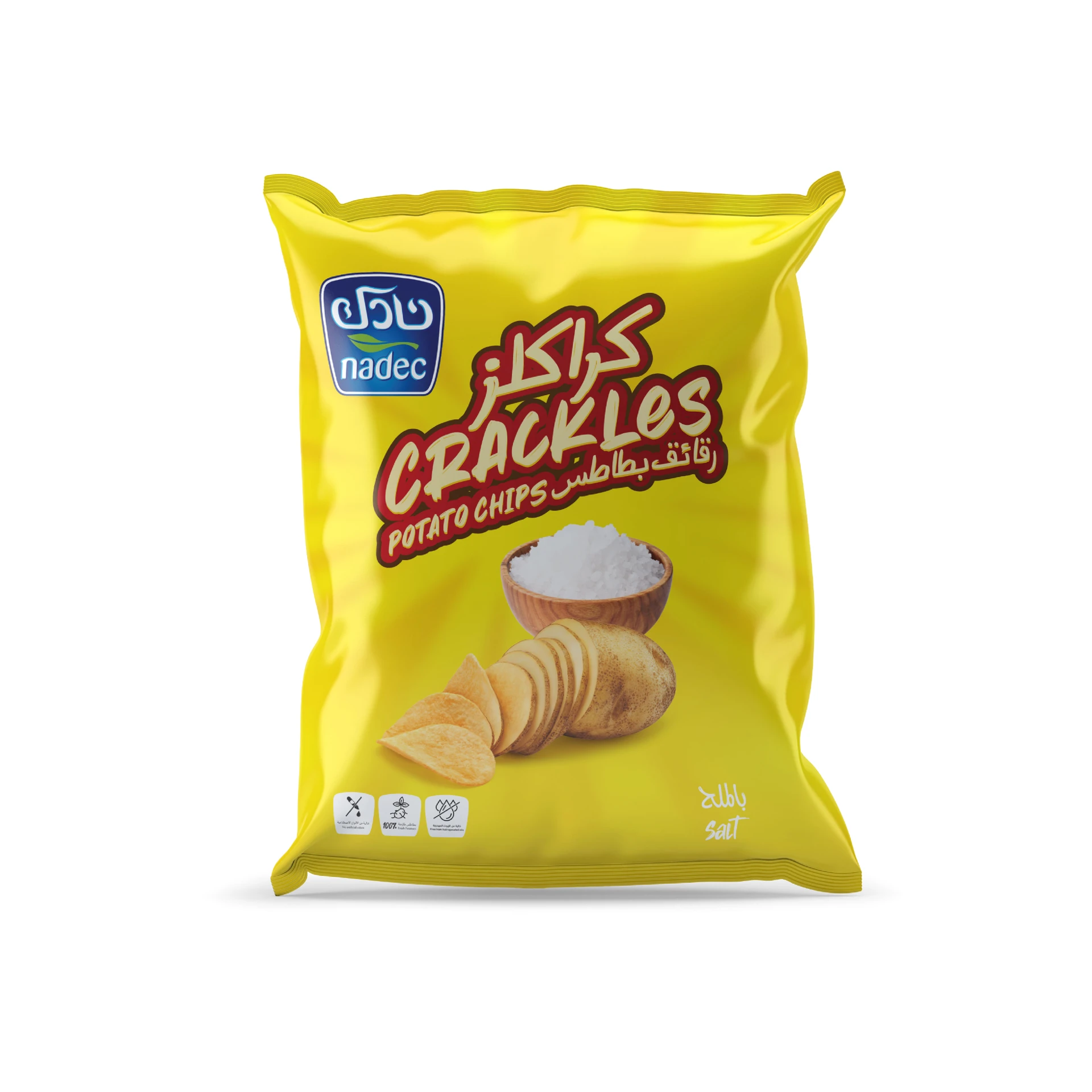 Nadec Crackles Potato Chips Salt Flavour 21 Gm