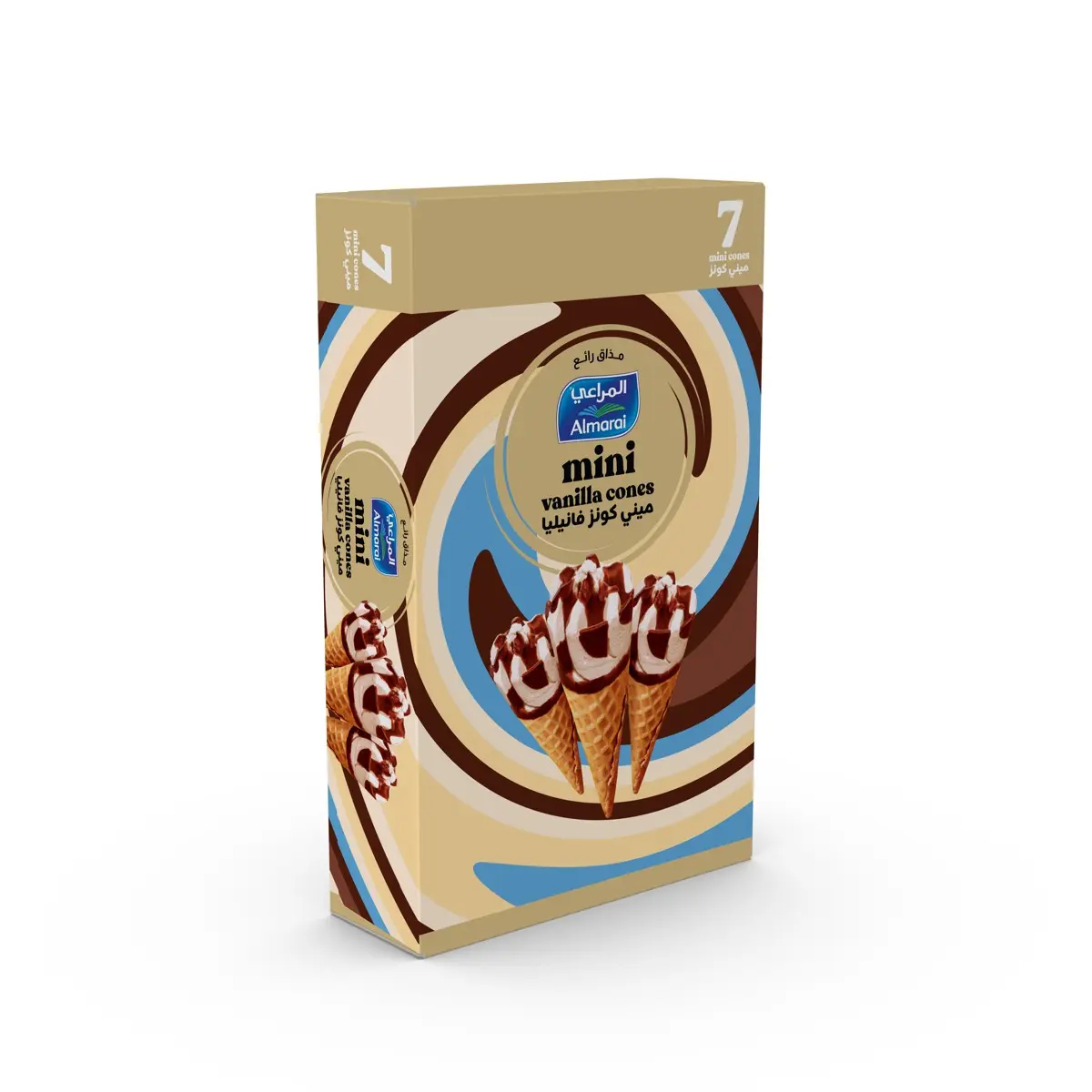 Almarai Vanilla Mini Cone Ice Cream 7 pcs 196 ml - view 1