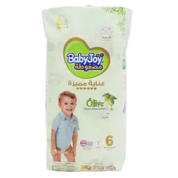 Baby Joy Olive Oil Saving Tape Diaper Size 6 Pack 7 Pcs