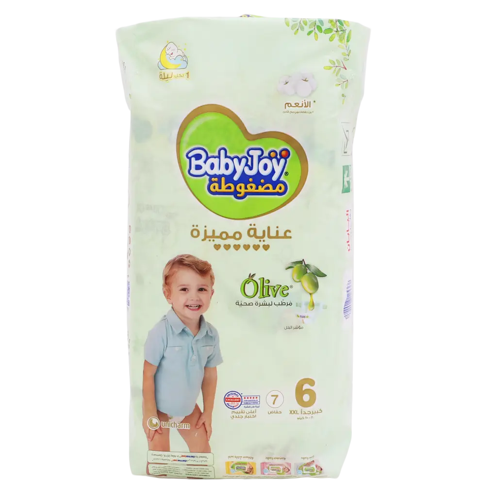 Baby Joy Olive Oil Saving Tape Diaper Size 6 Pack 7 Pcs - view 1