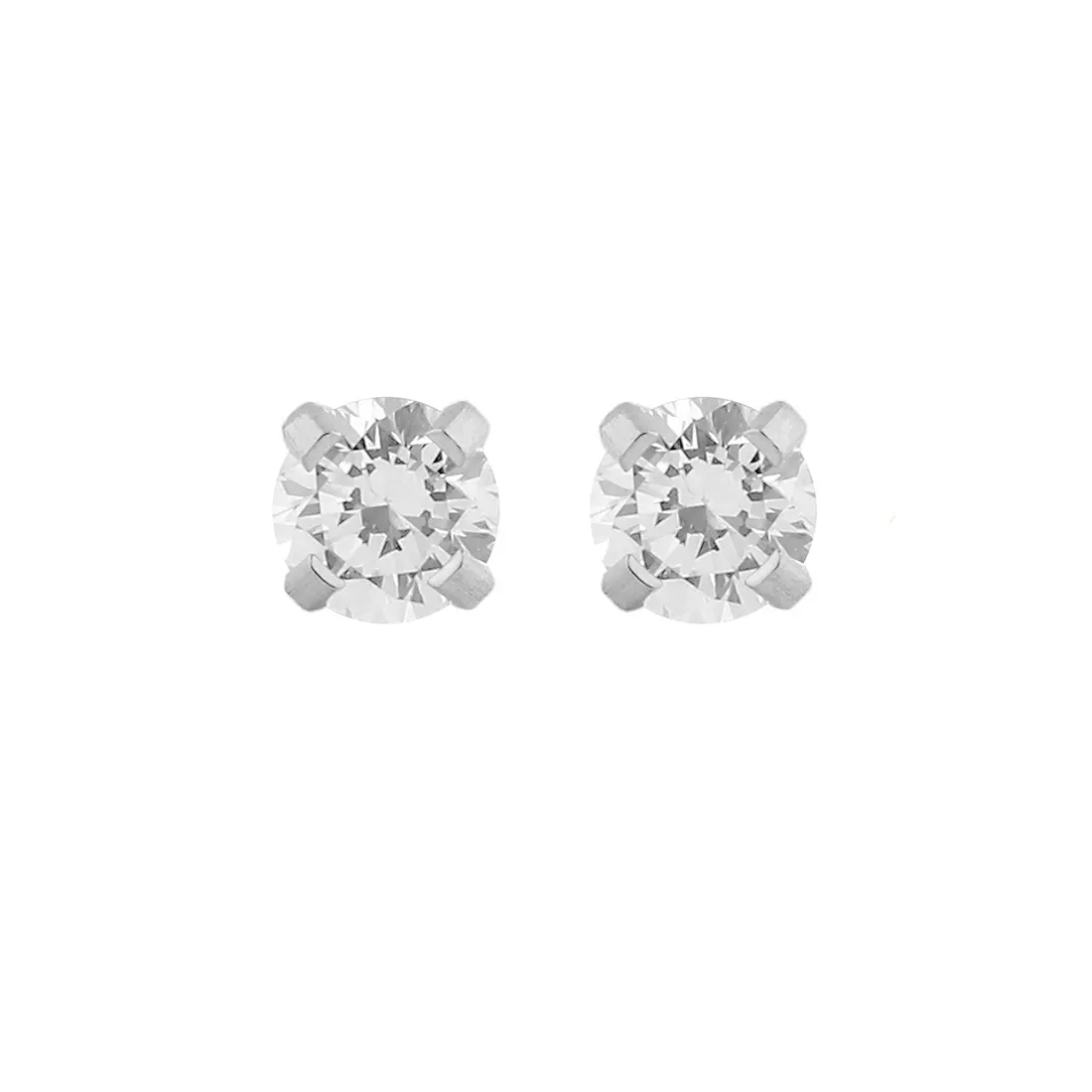 Studex Stainless Tiffany 4mm Cz- Earrings For Sensitive Ears - view 1