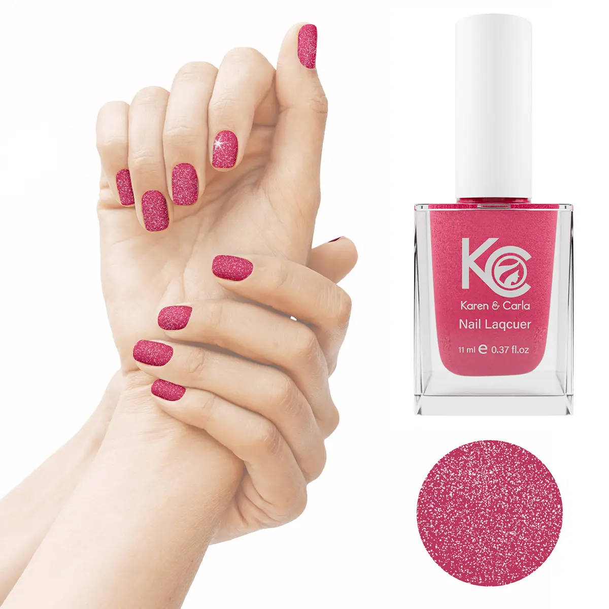 Karen And Carla Nail Lacquer Rose Sparkle 150 - view 3