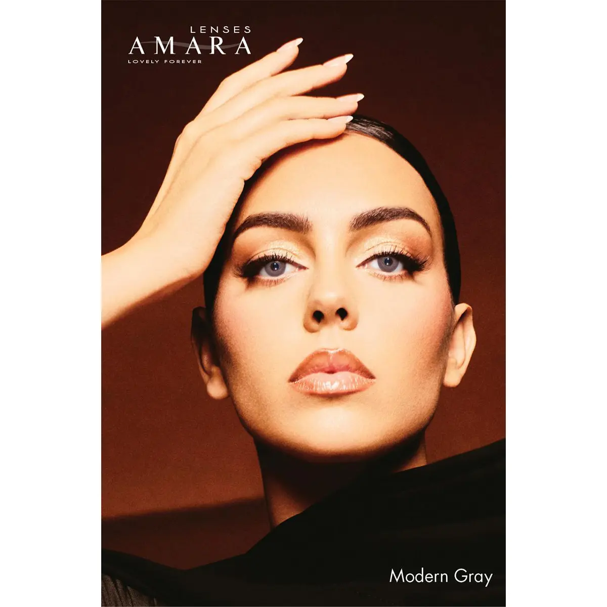 Amara Plano Contact Lenses Monthly Modern Gray - view 2