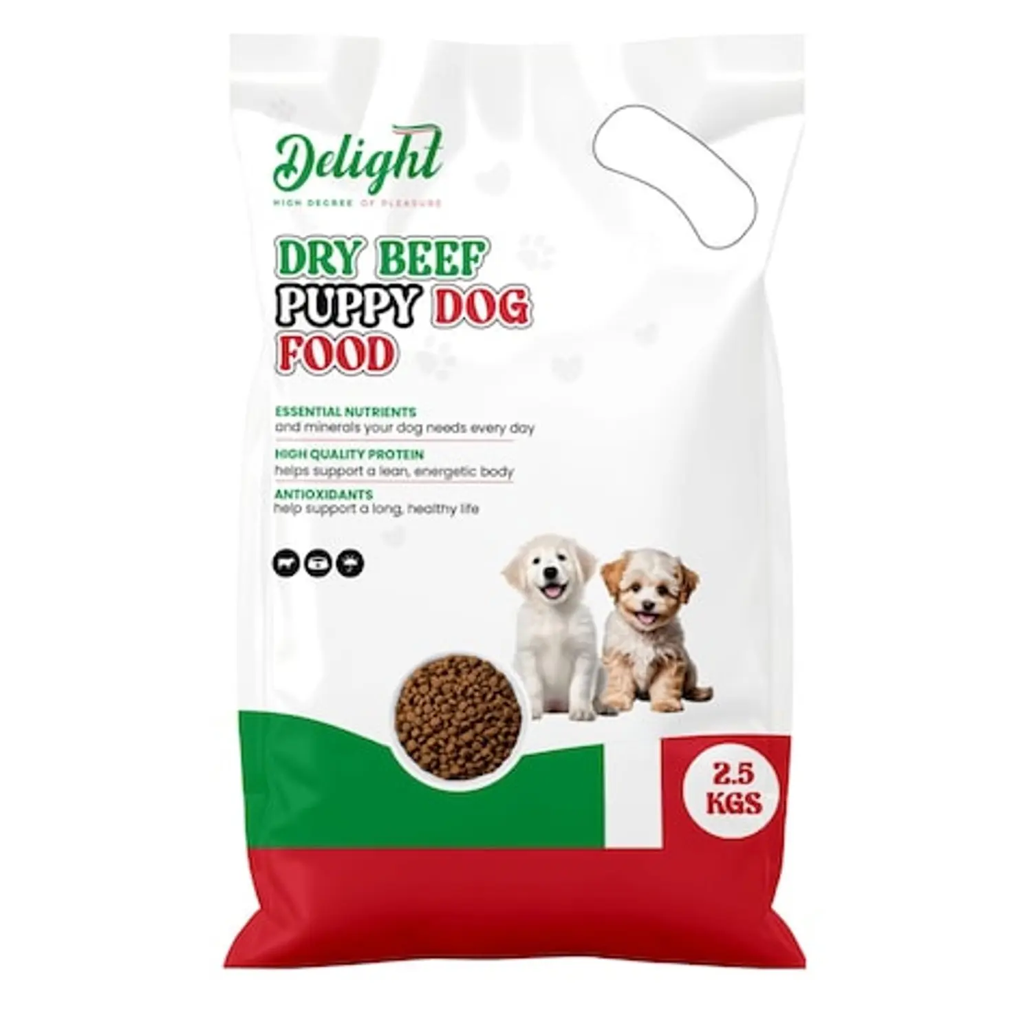 Delight Dry Beef Puppy Dog Food 2.5 Kg - view 1
