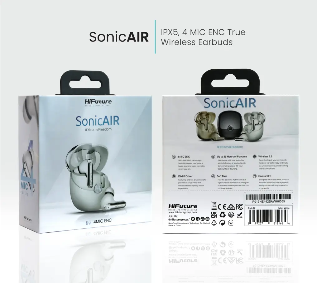 Hifuture tws EarBuds sonicair white - view 2