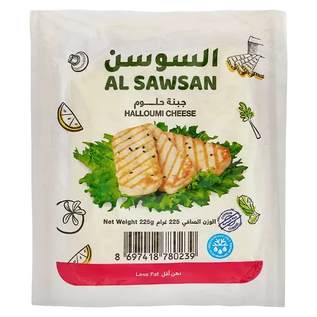 Al Sawsan Low Fat Halloumi Cheese 225 gm