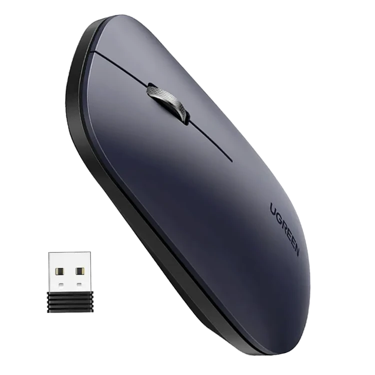 Ugreen Ultra Slim and Portable Wireless Mouse Black