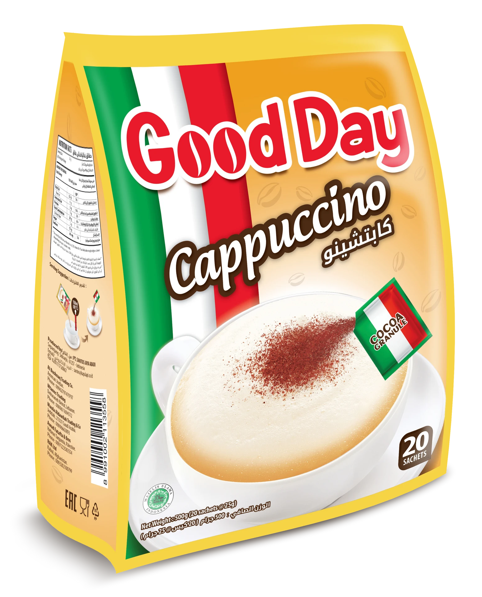 Good Day Instant Coffee Cappuccino 25GmX20
