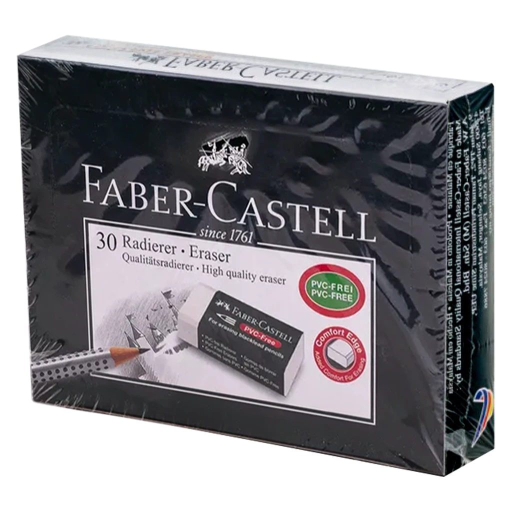 Faber Castell Erasers White 30 Pcs 