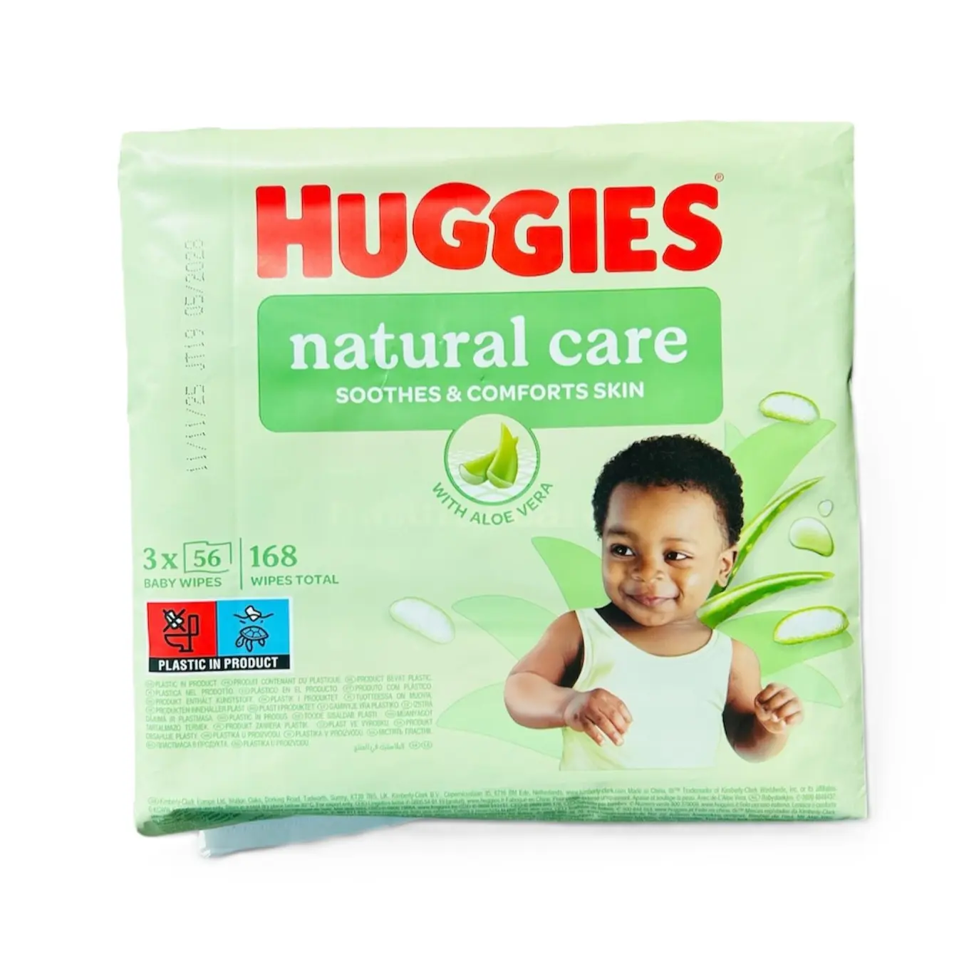 Huggies Natural Care Baby Wipes 2+1 Packs 56Pcs - view 1