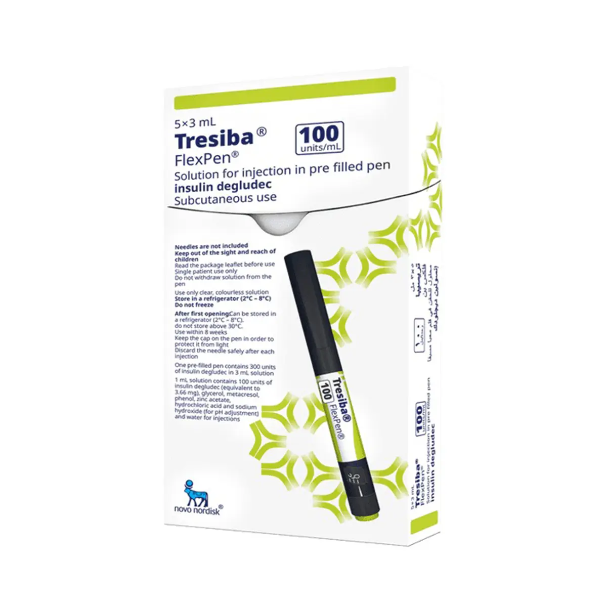 Tresiba Flexpen 3 Ml / 5 Pen (Refrigerator) - view 1
