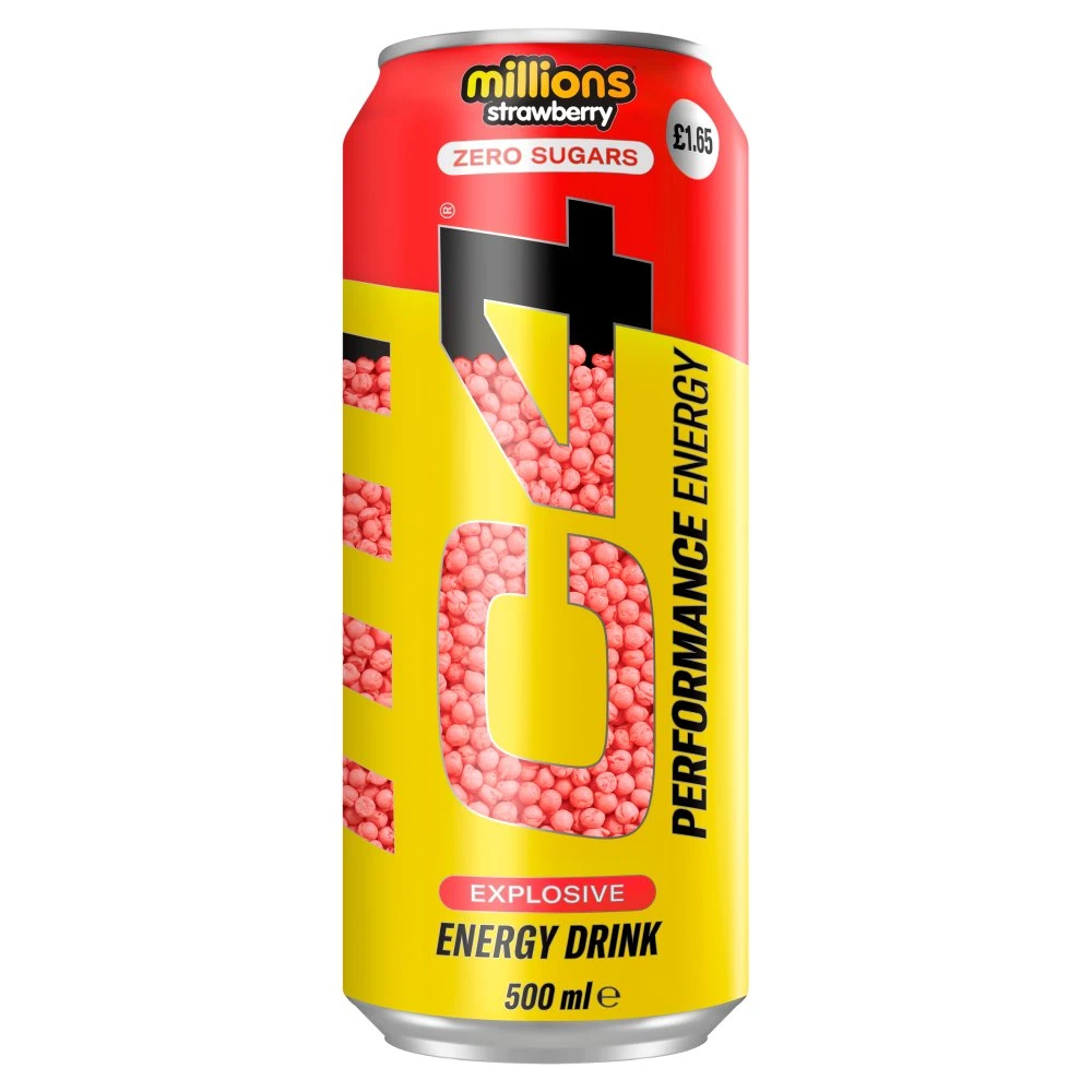 C4 Millions Strawberry Zero Sugars 500 ml