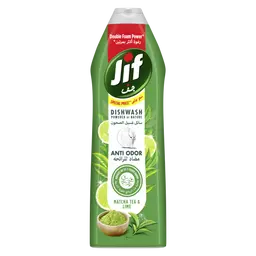 Jif Anti Odor Dishwashing LiquidLime & Matcha Tea Double Foam Power 670ml