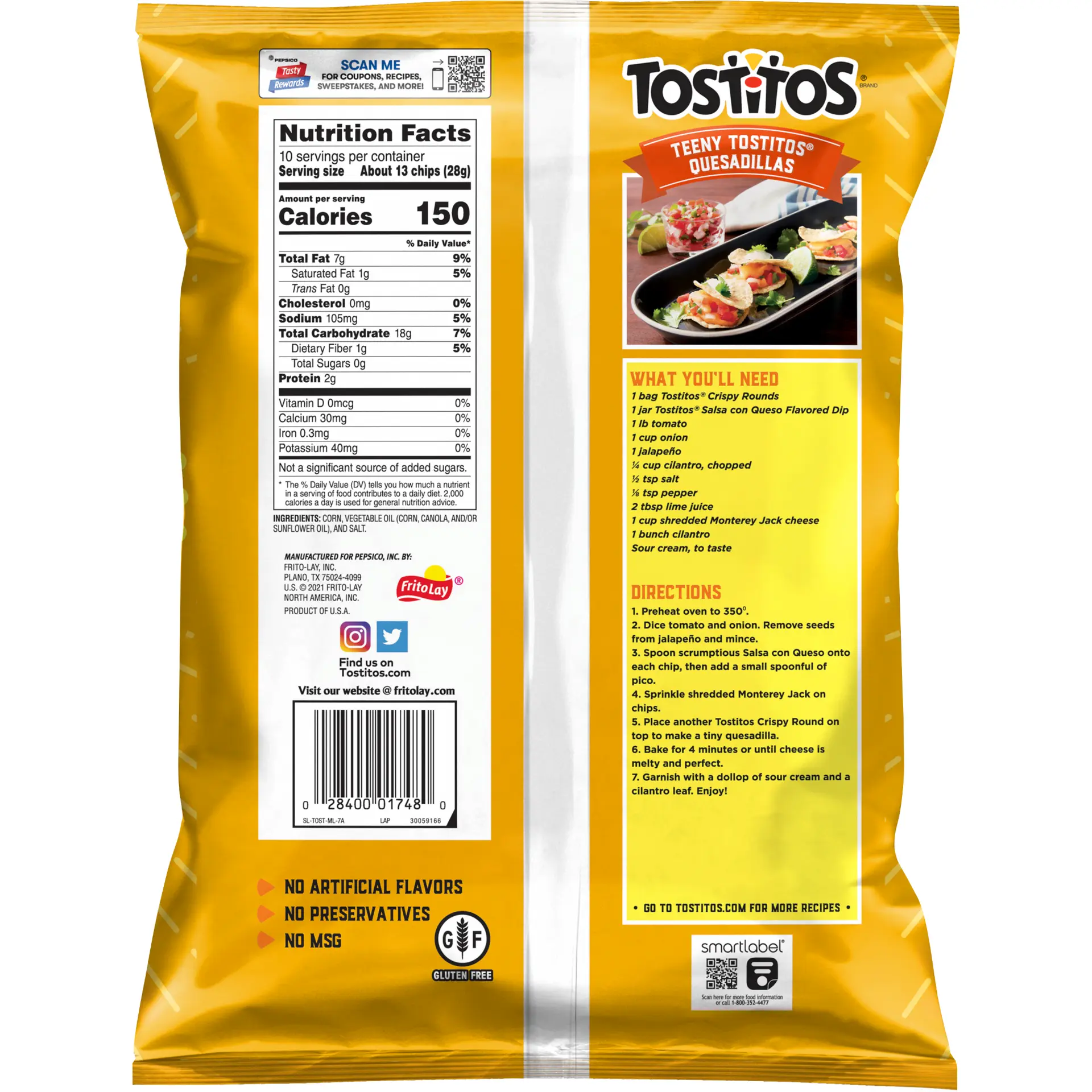 Tostitos Rounds White Chips283 gm - view 2