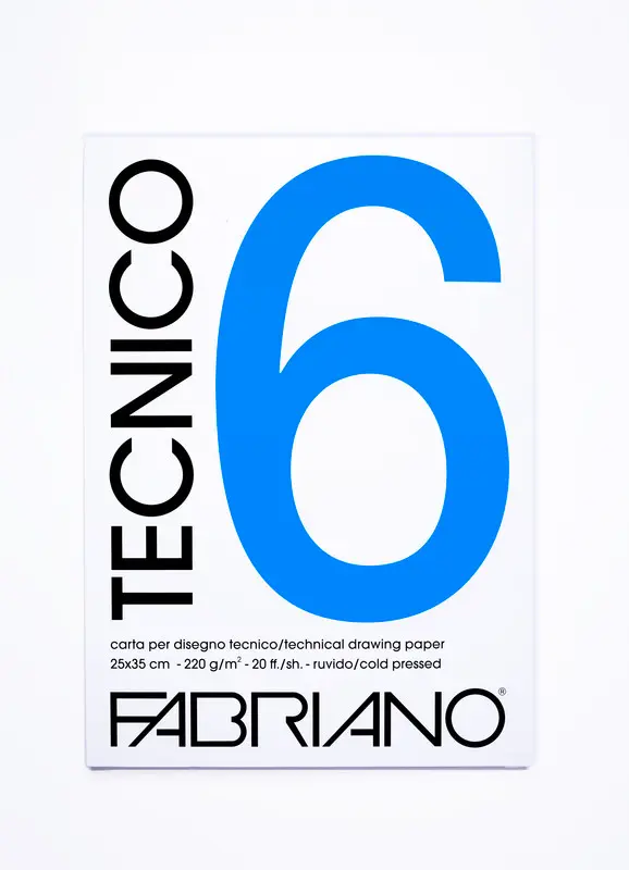 Fabriano Tecnico Rough Teture Sketchbook 220gsm White 25 * 35 cm - view 4