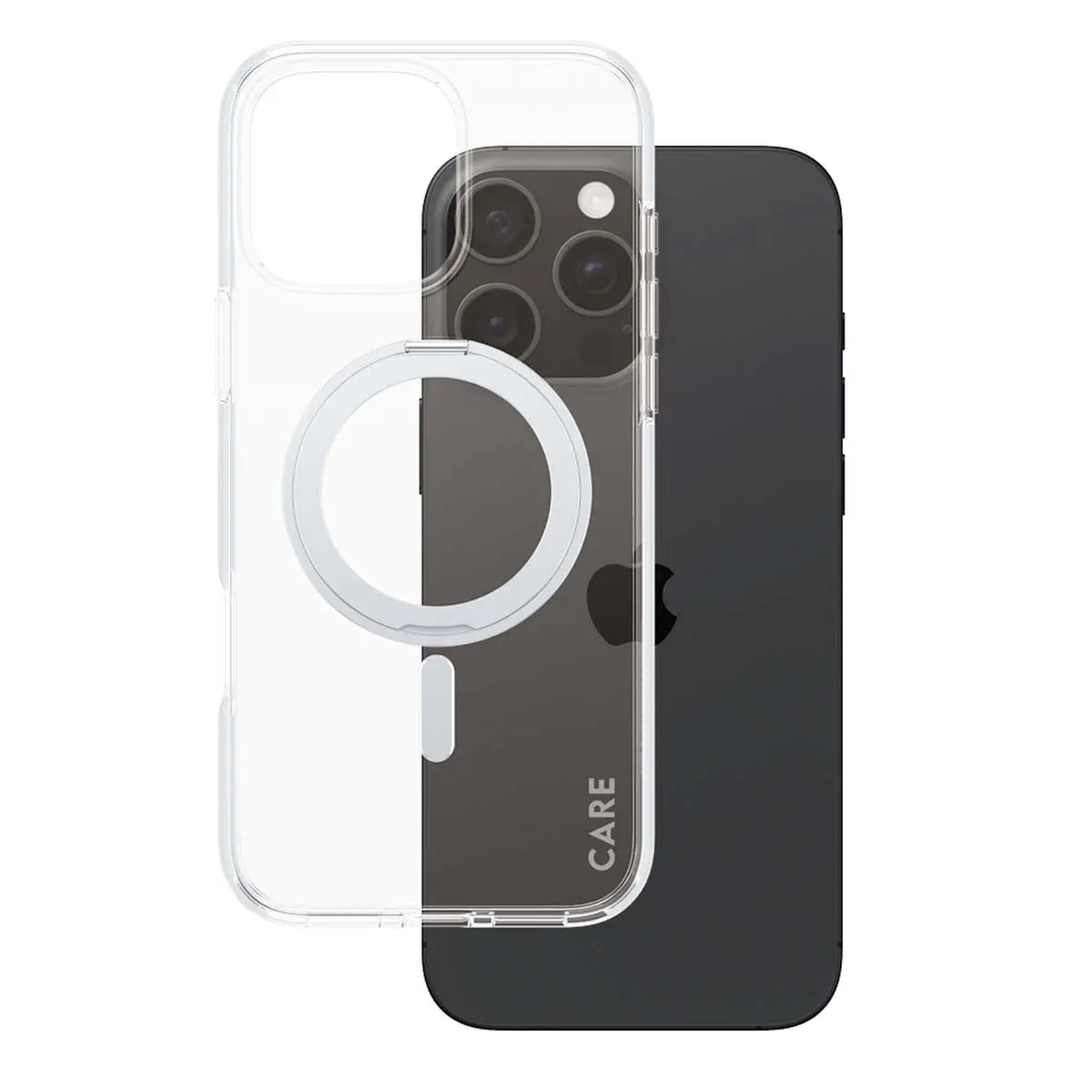 Panzerglass Feature Case Transparent With  Silver Kickstand and  Magsafe Iphone 16 Pro Max - view 2
