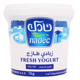 نادك زبادي كامل الدسم 1 كجم