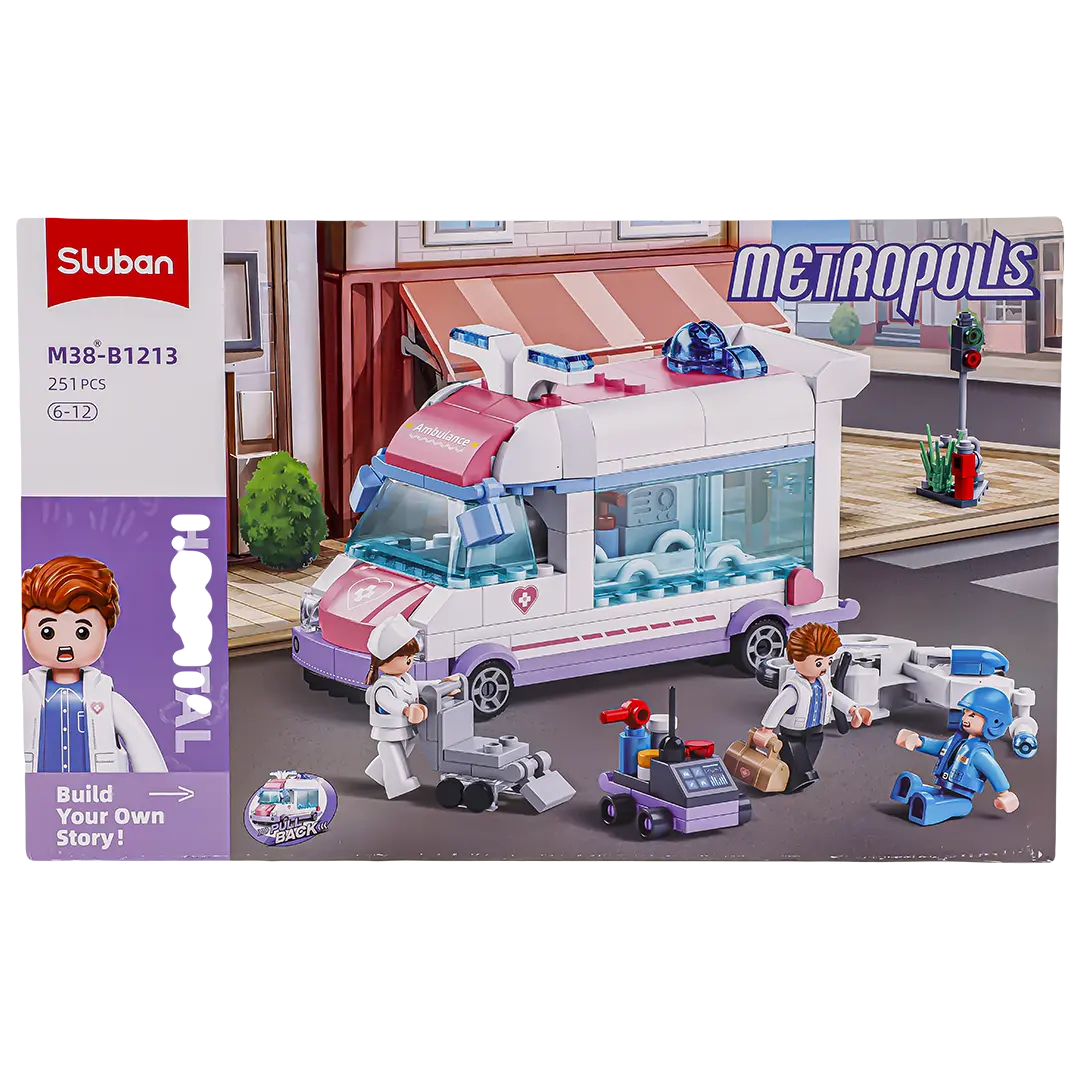 Sluban Ambulance Pulling Car 251 pcs - view 2