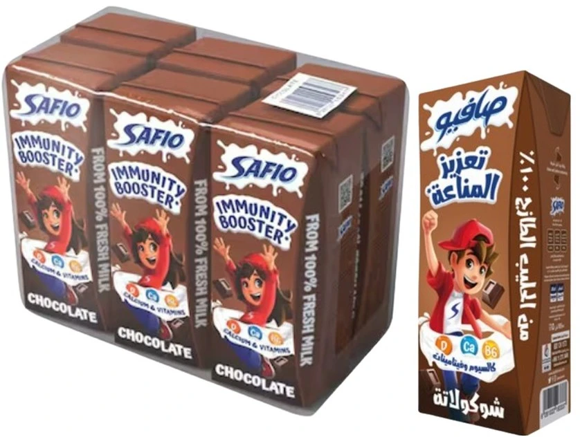 Safio UHT Immunity Booster Milk Chocolate 185MlX6