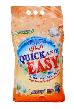 Quick And Easy Detergent Powder 3 Kg