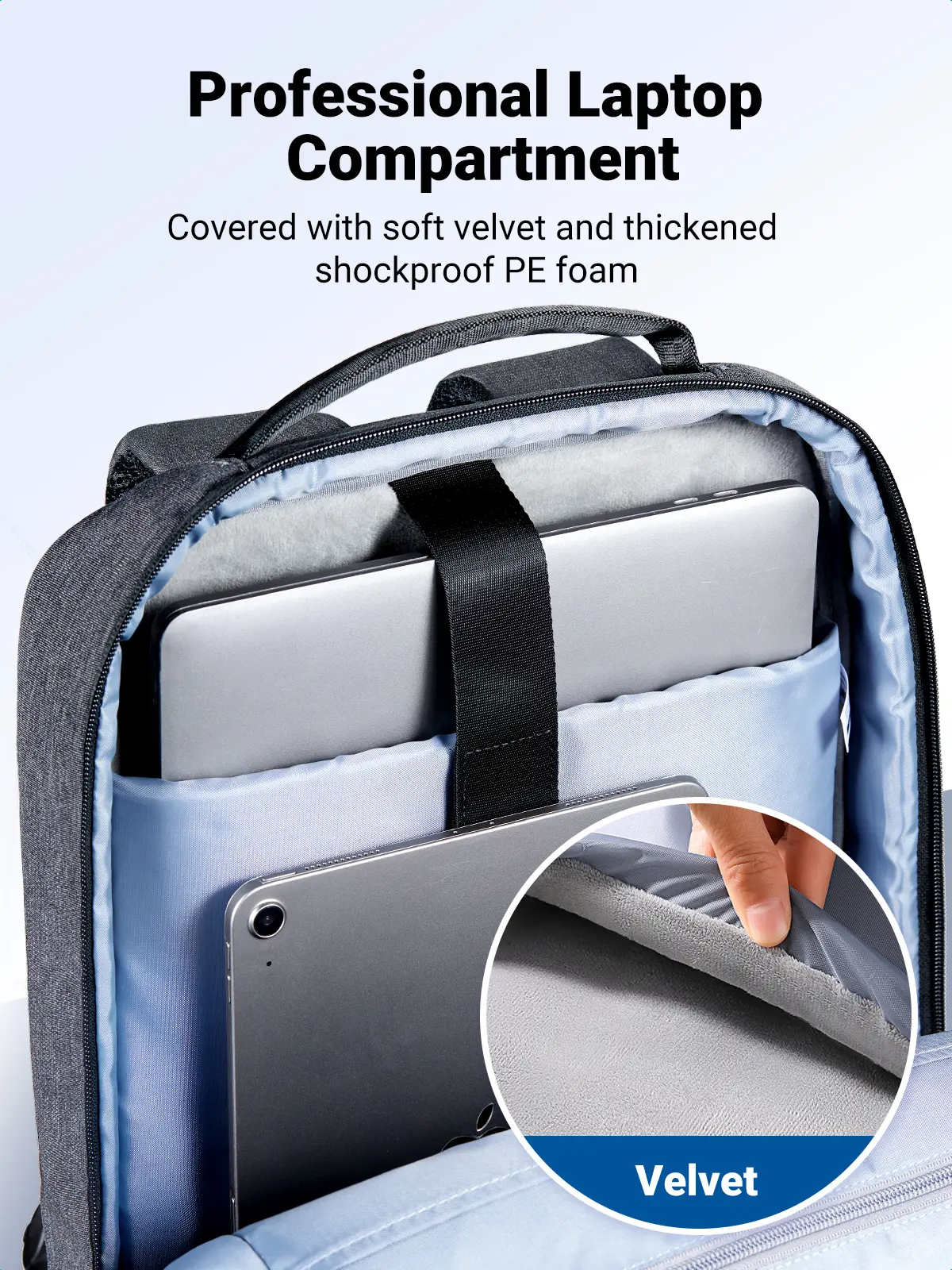 Ugreen Laptop Backpack B02 Dark Grey Up to 15.6 inch - view 4
