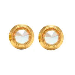 Studex Gold Plated Reg Birthstone Ab Crystal Card /Pr- Earrings For Sensitive Ears