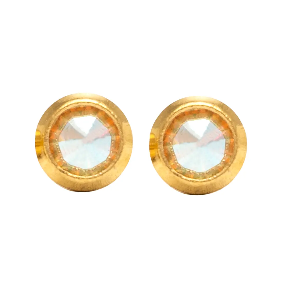 Studex Gold Plated Reg Birthstone Ab Crystal Card /Pr- Earrings For Sensitive Ears - view 1