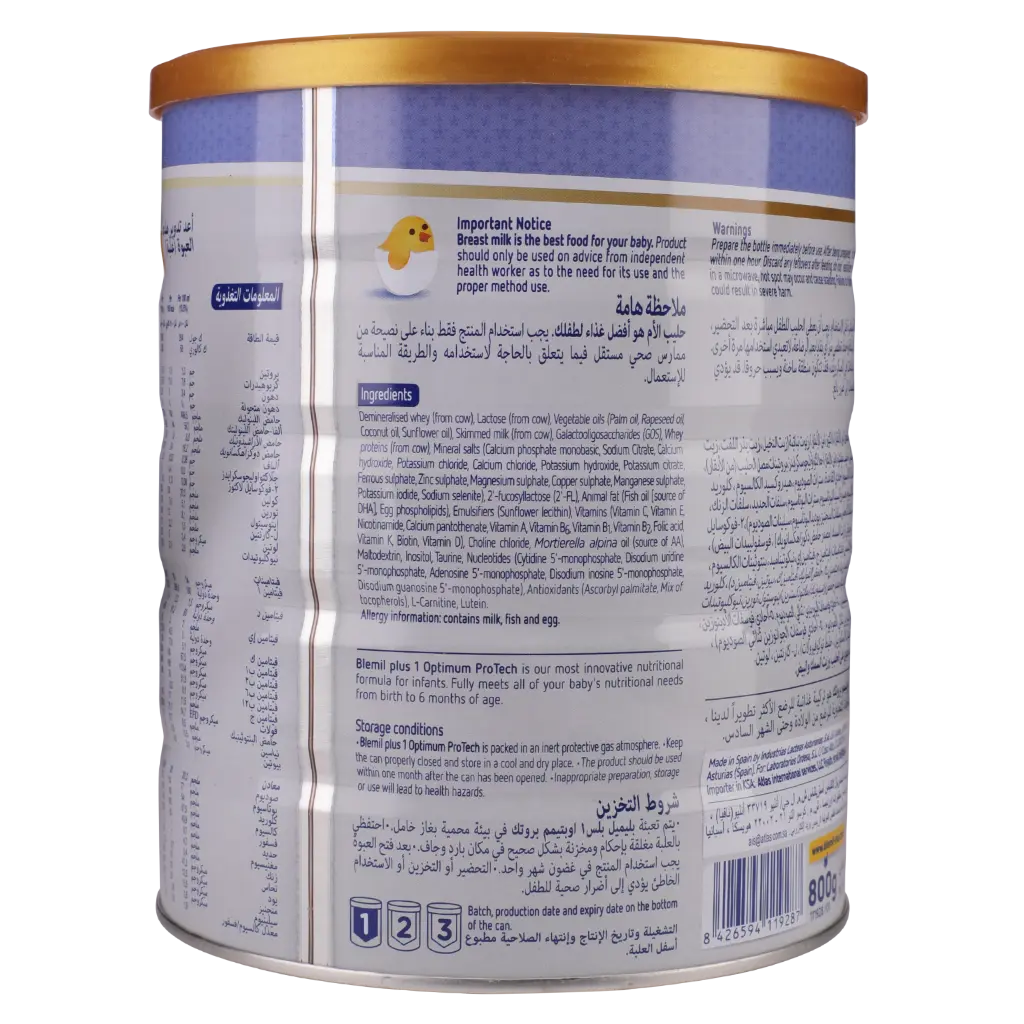 Blemil Baby Milk Optimum Stage 1 800 gm - view 5