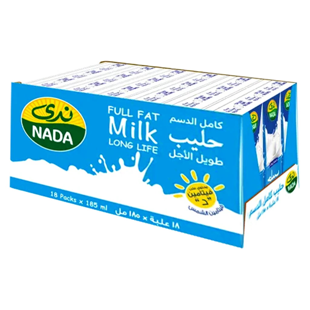 ندى حليب كامل الدسم 18 حبة 185 مل