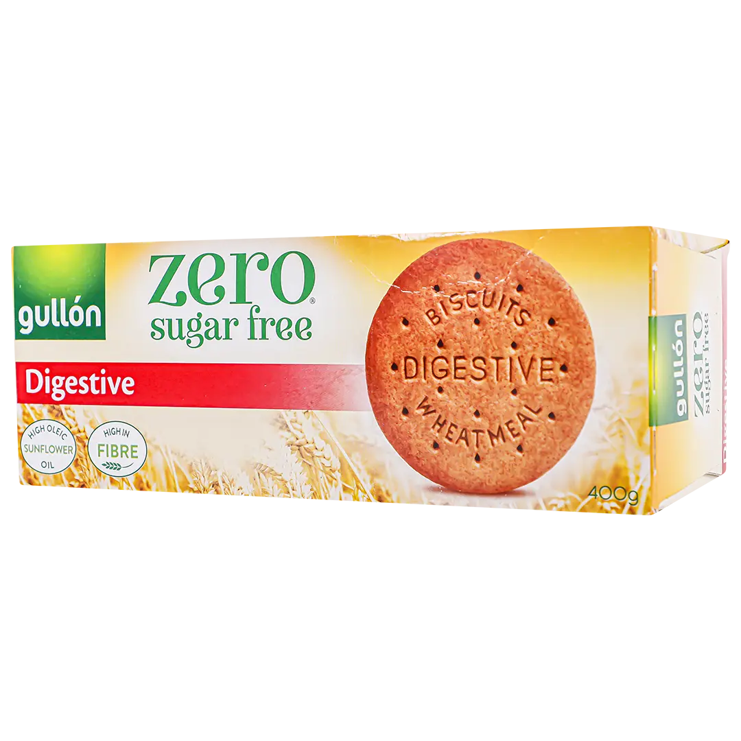 Gullon Zero Digestive Biscuits No Sugar 400 gm - view 1