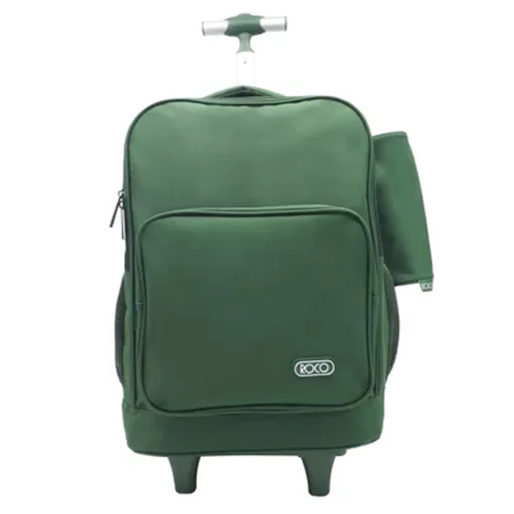Roco Bag Trolley With Pencil Case 18 inch Olive