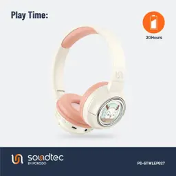 Porodo Soundtec Kids Headphone 400mAh Pink