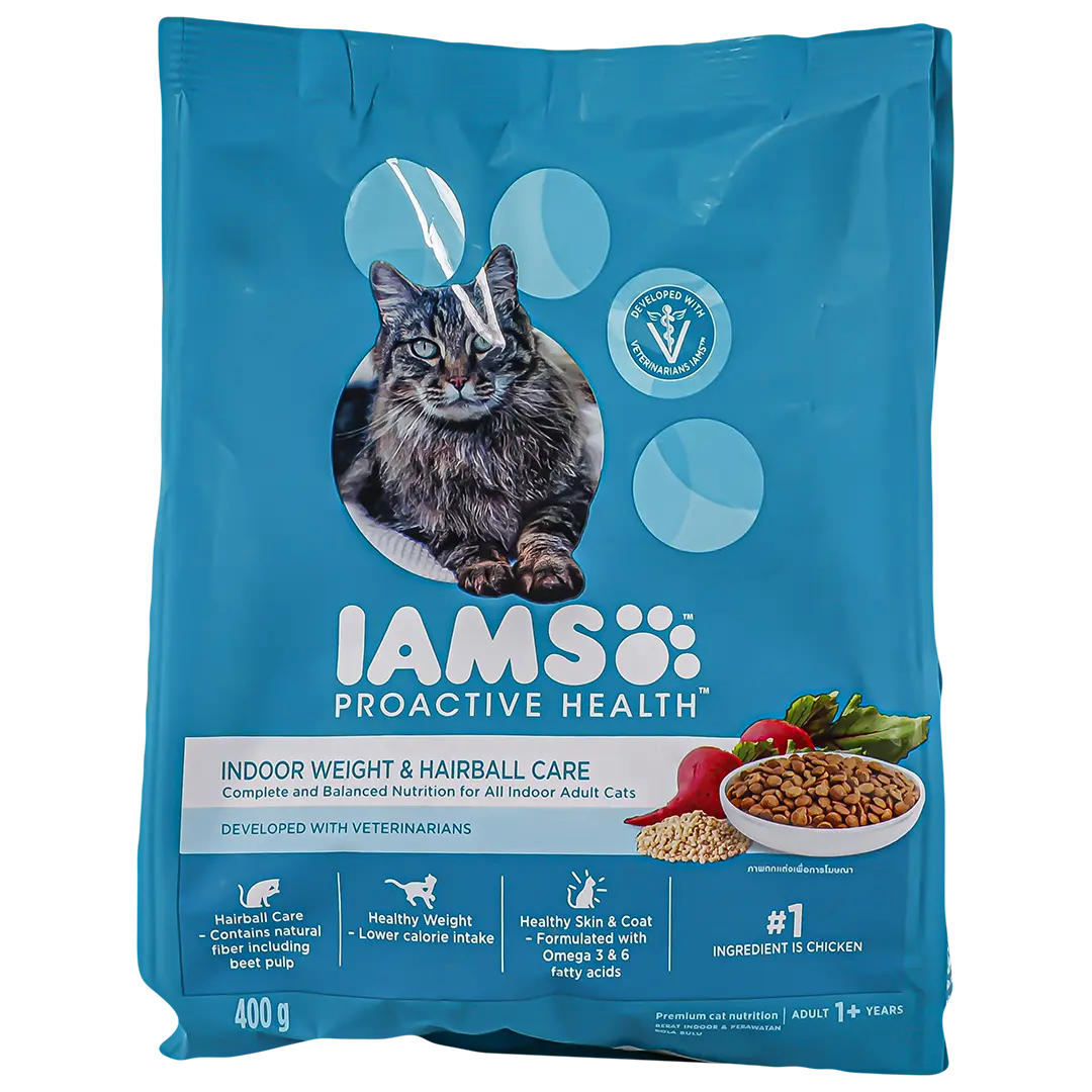 Iams Proactive Health Dry Food for Cats Weight and Hairball care  400 gm - view 2