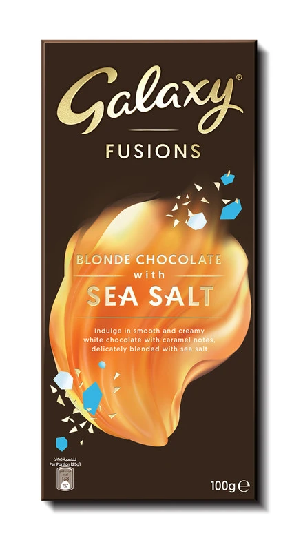 Galaxy Fusions Blonde Chocolate with Sea Salt 100 gm
