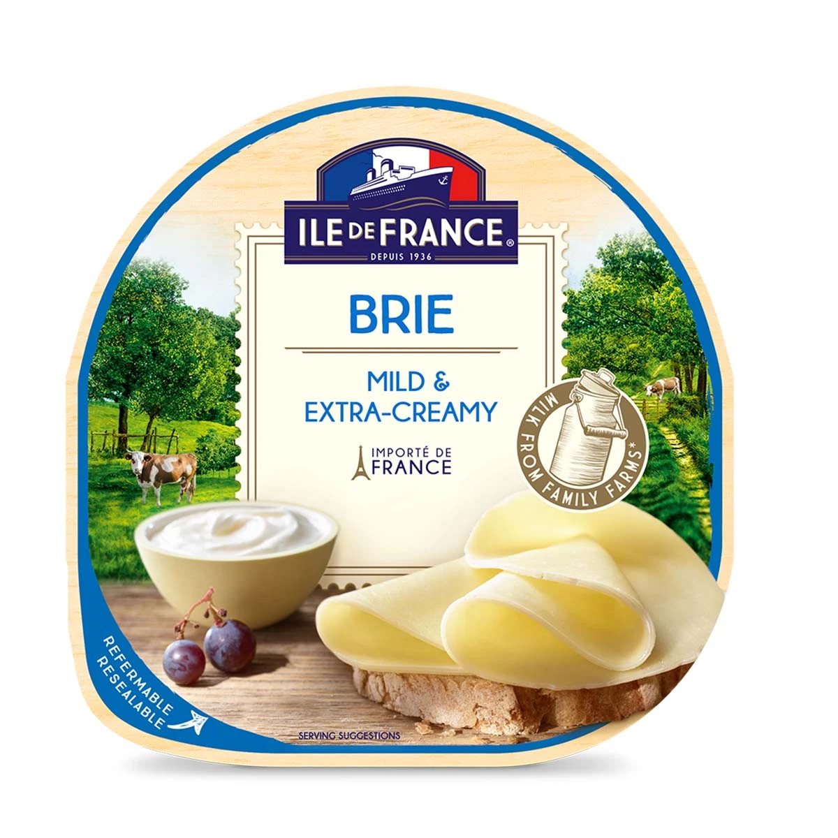 Ile De France Brie Slices Cheese 150 gm