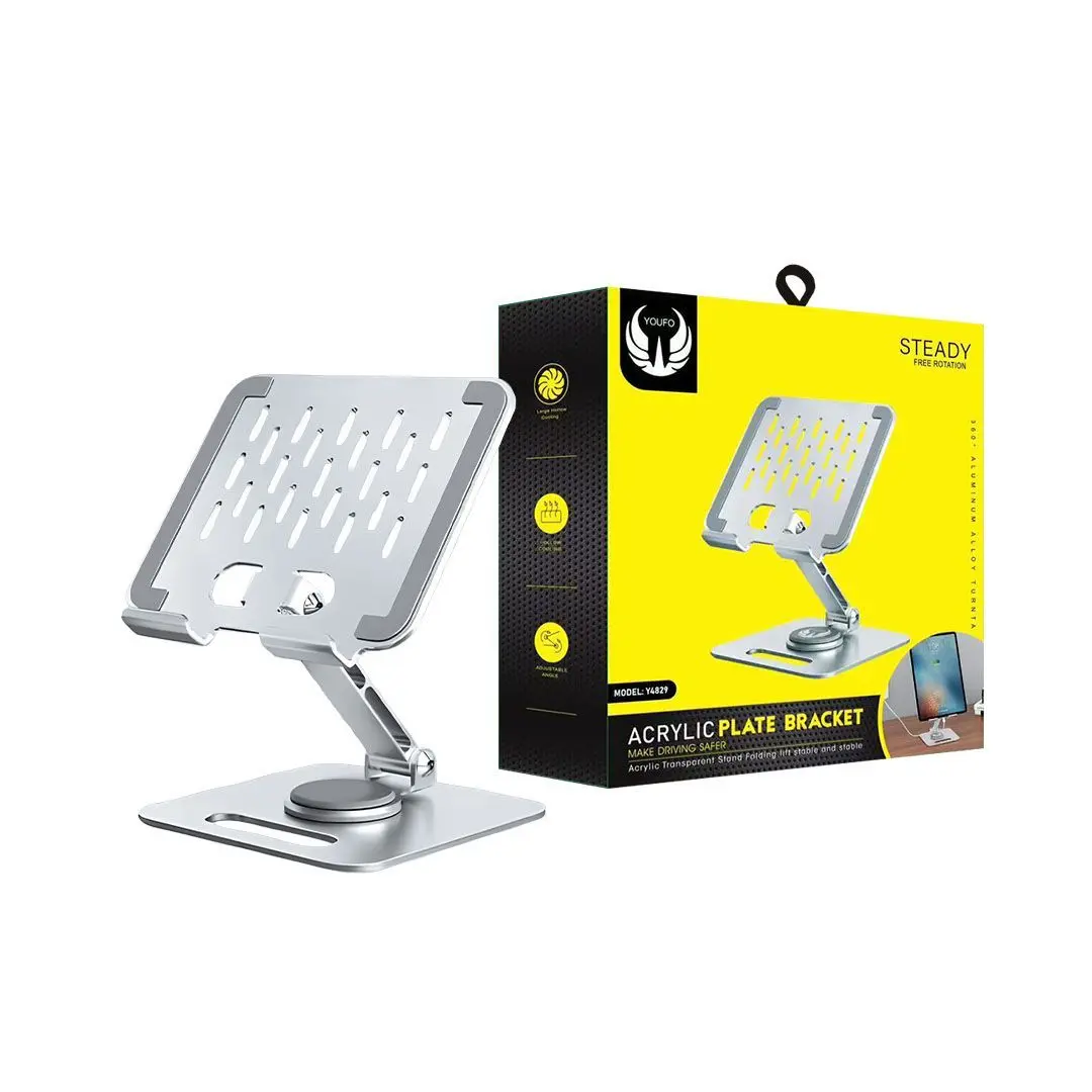 Youfo Foldable Desktop iPad Stand With 360 Degree Rotation Technology  - view 2