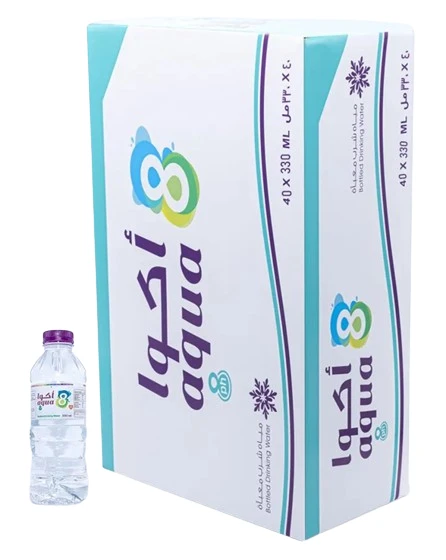 أكوا 8 مياه شرب معبأة  40 × 330 مل