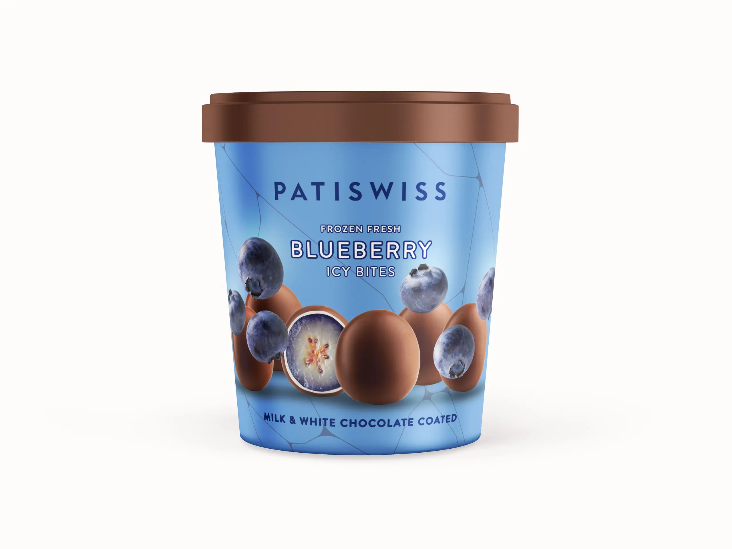  Patiswiss Ice Cream Milk and White Chocolate Blueberry Bites 130 ml  - view 1